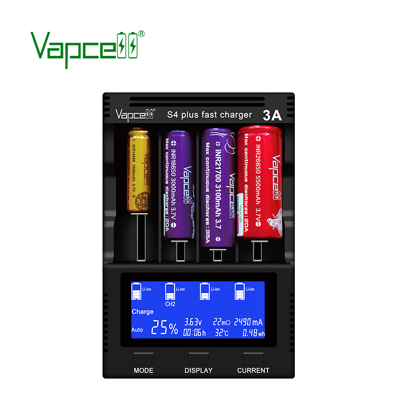 Vapcell S4 plus charger V2.0