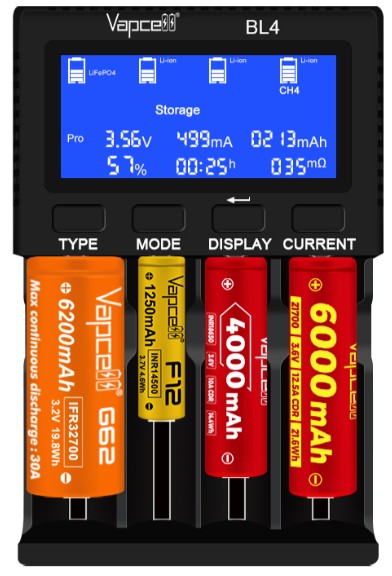 Vapcell BL4 9V 2A Charger
