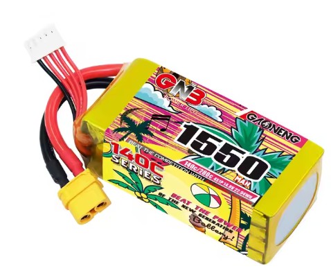 Аккумуляторная сборка GAONENG GNB 1550MAH 14.8V 4S1P 140C XT60 LiPo Battery Pack